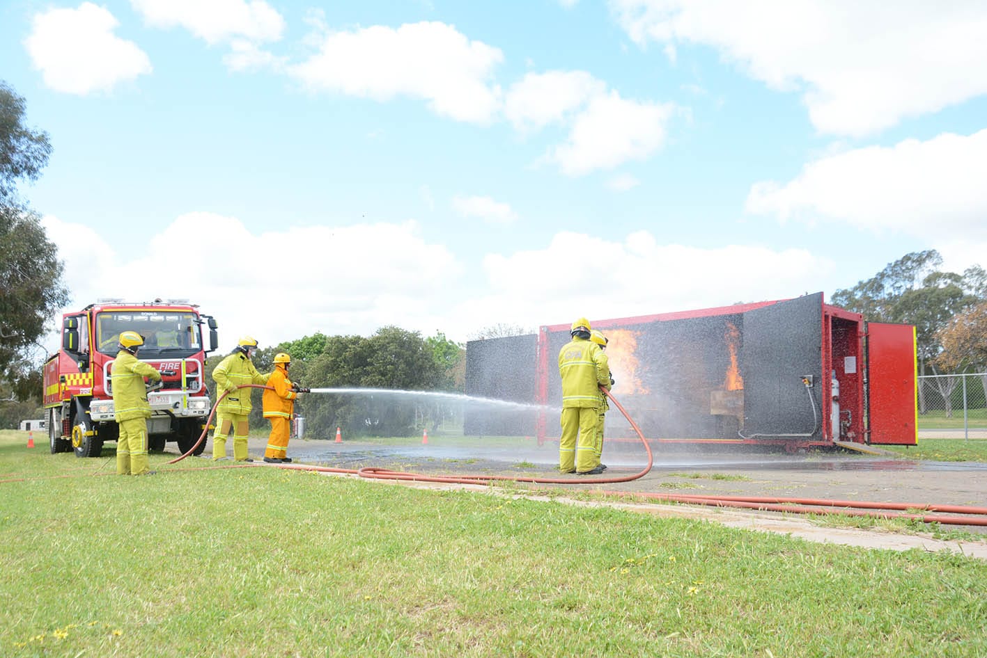 Donald Fire Brigade’s Show Day demonstration.