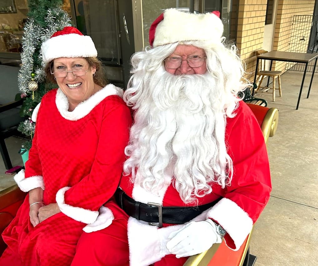 Early Visit from Santa and Mrs Claus
