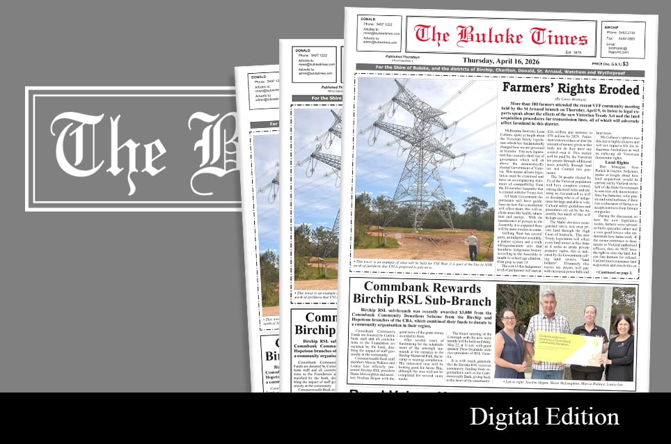 Buloke Times | Thursday, April 16, 2026