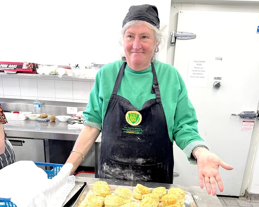 Reedy Dam Volunteer  Helps Lead CWA Kitchen