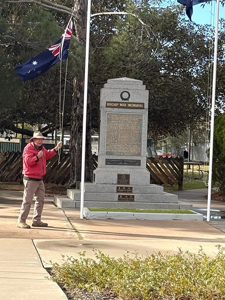Korean War Anniversary: Flags Raised at Birchip Cenotaph post image