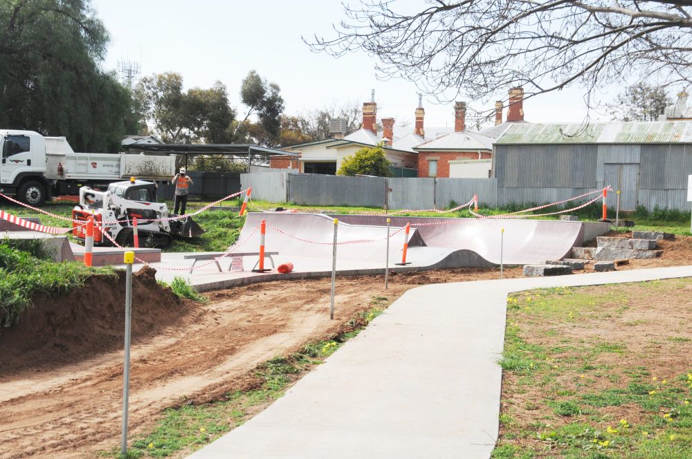Donald Skate Park Landscaping Begins post image