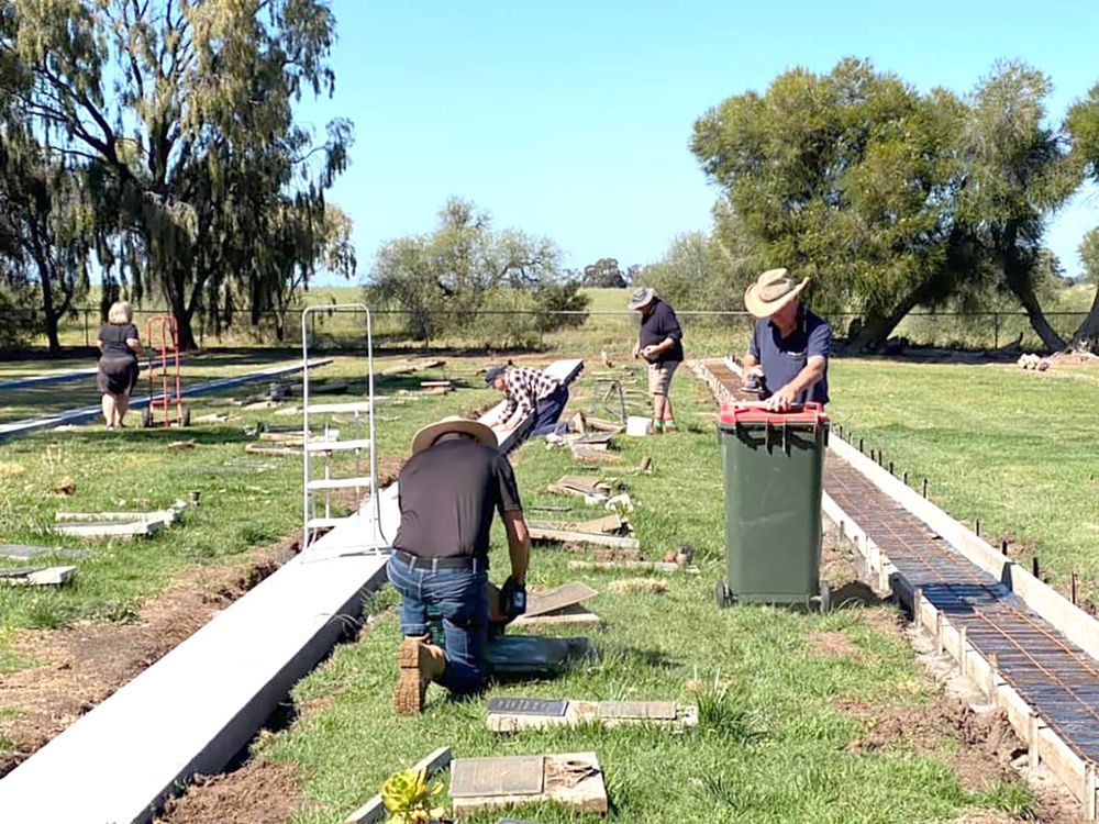 Upgrade Continues at Birchip Cemetery post image