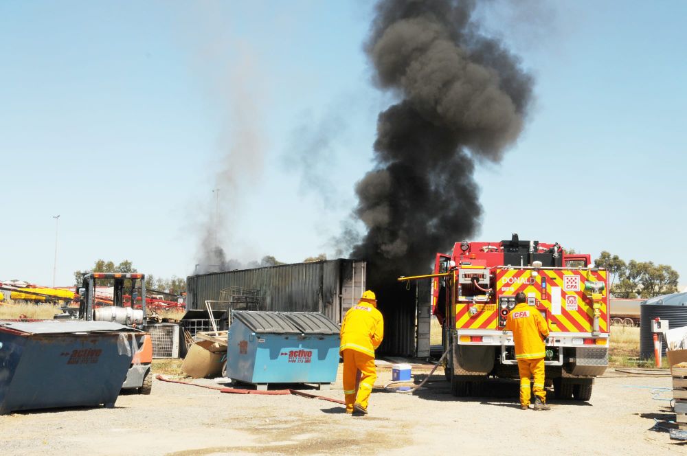 Container Fire Contained in Donald post image