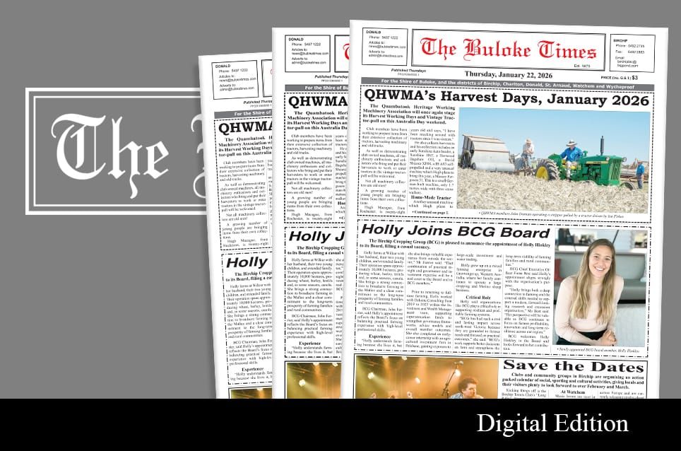 Buloke Times | Thursday, January 22, 2026 post image