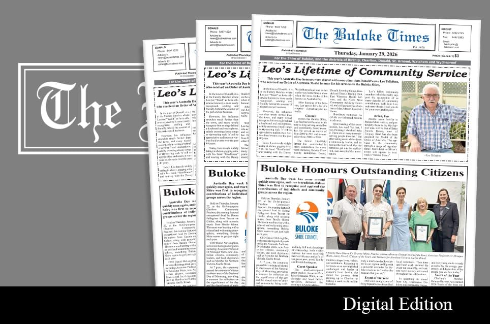 Buloke Times | Thursday, January 29, 2026 post image
