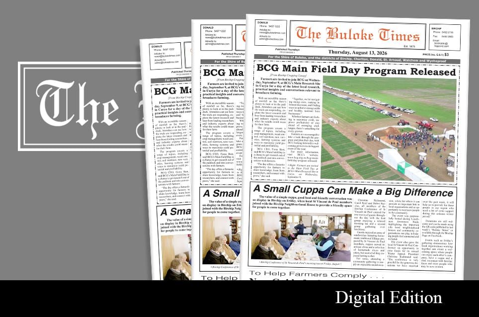 Buloke Times | Thursday, August 13, 2026 post image