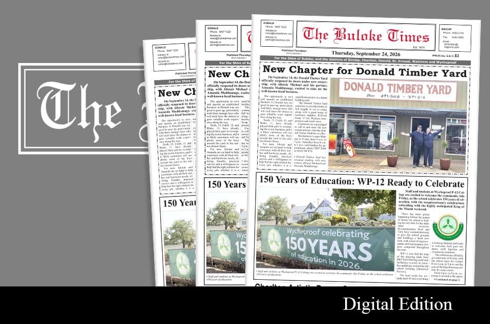 Buloke Times | Thursday, September 24, 2026 post image
