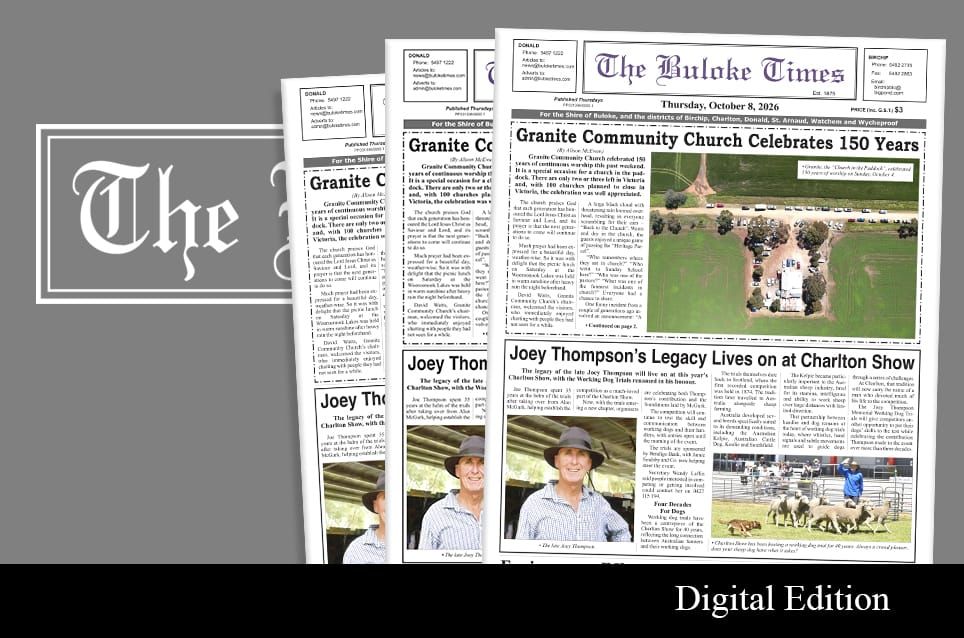 Buloke Times | Thursday, October 8, 2026 post image