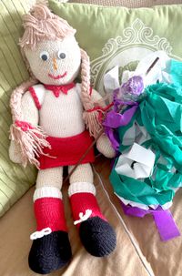 The story of “Brenda Norma”: Birchip-Watchem’s Knitted Netball  Mascot post image