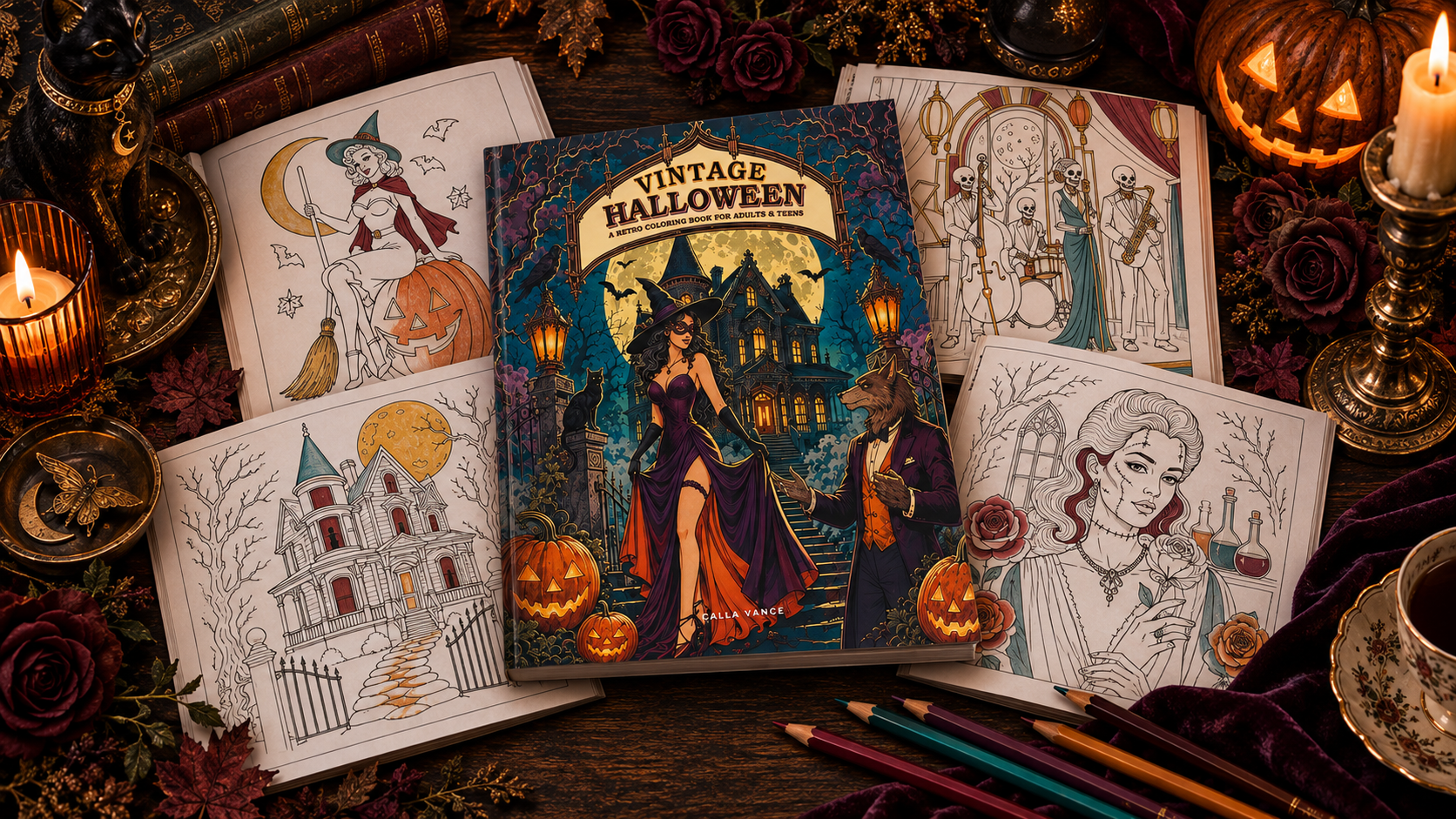 Front cover of Vintage Halloween by Calla Vance