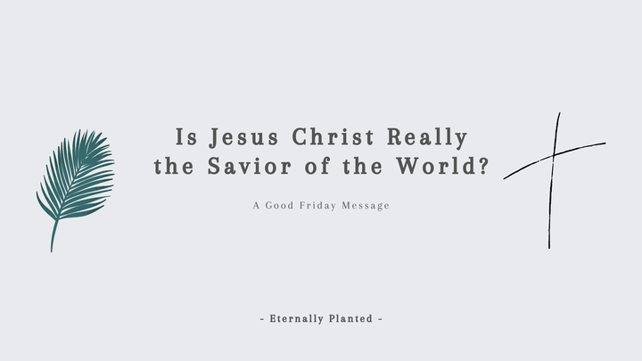 Is Jesus Christ Really the Savior of the World? (Good Friday)