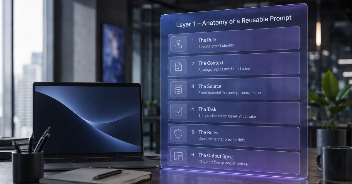 The Anatomy of a Reusable Prompt