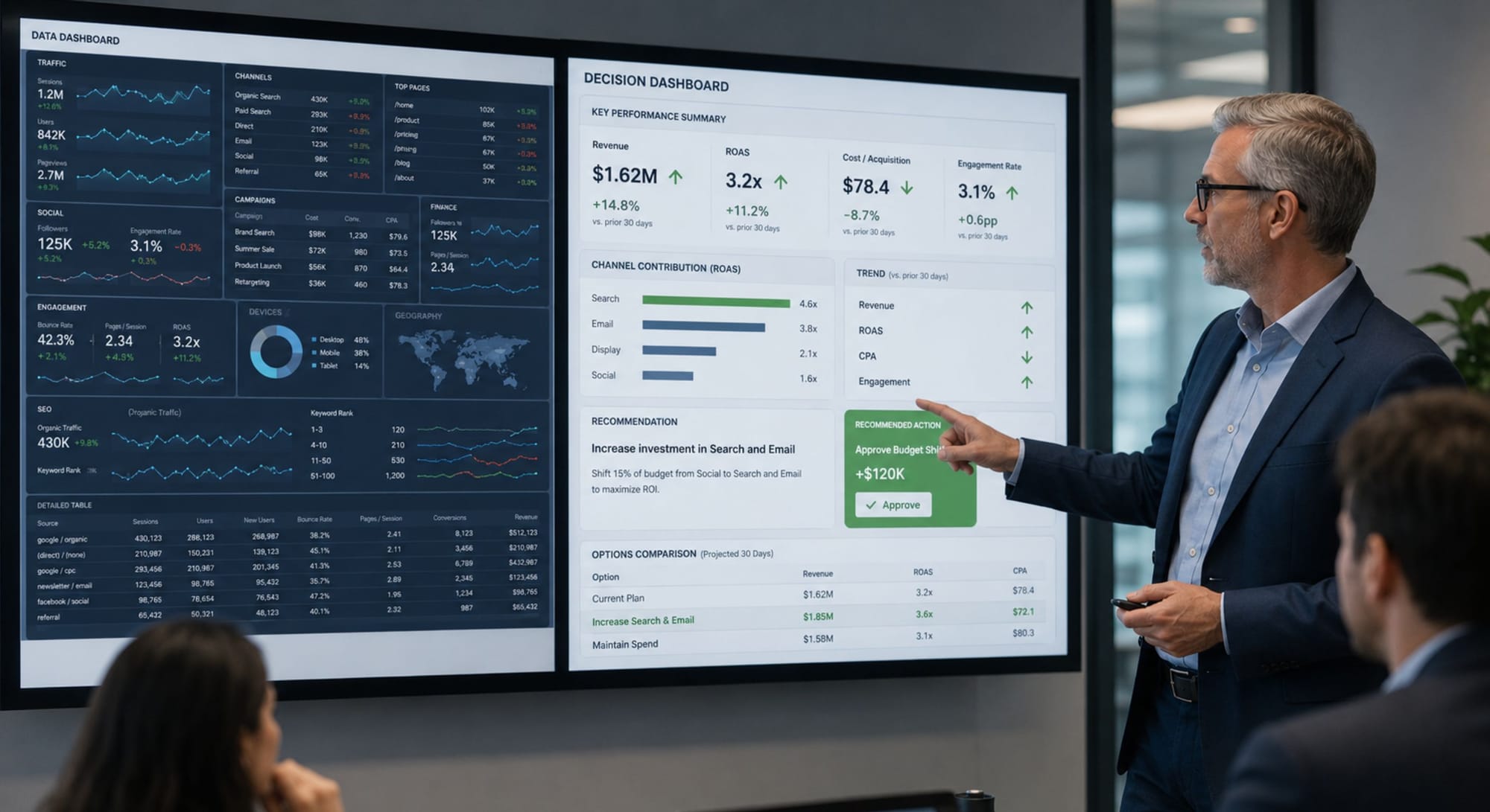 The Difference Between a Data Dashboard and a Decision Dashboard