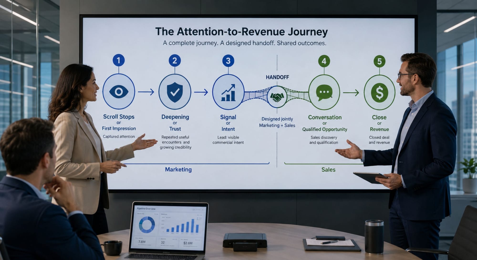 The Full Attention-to-Revenue Arc