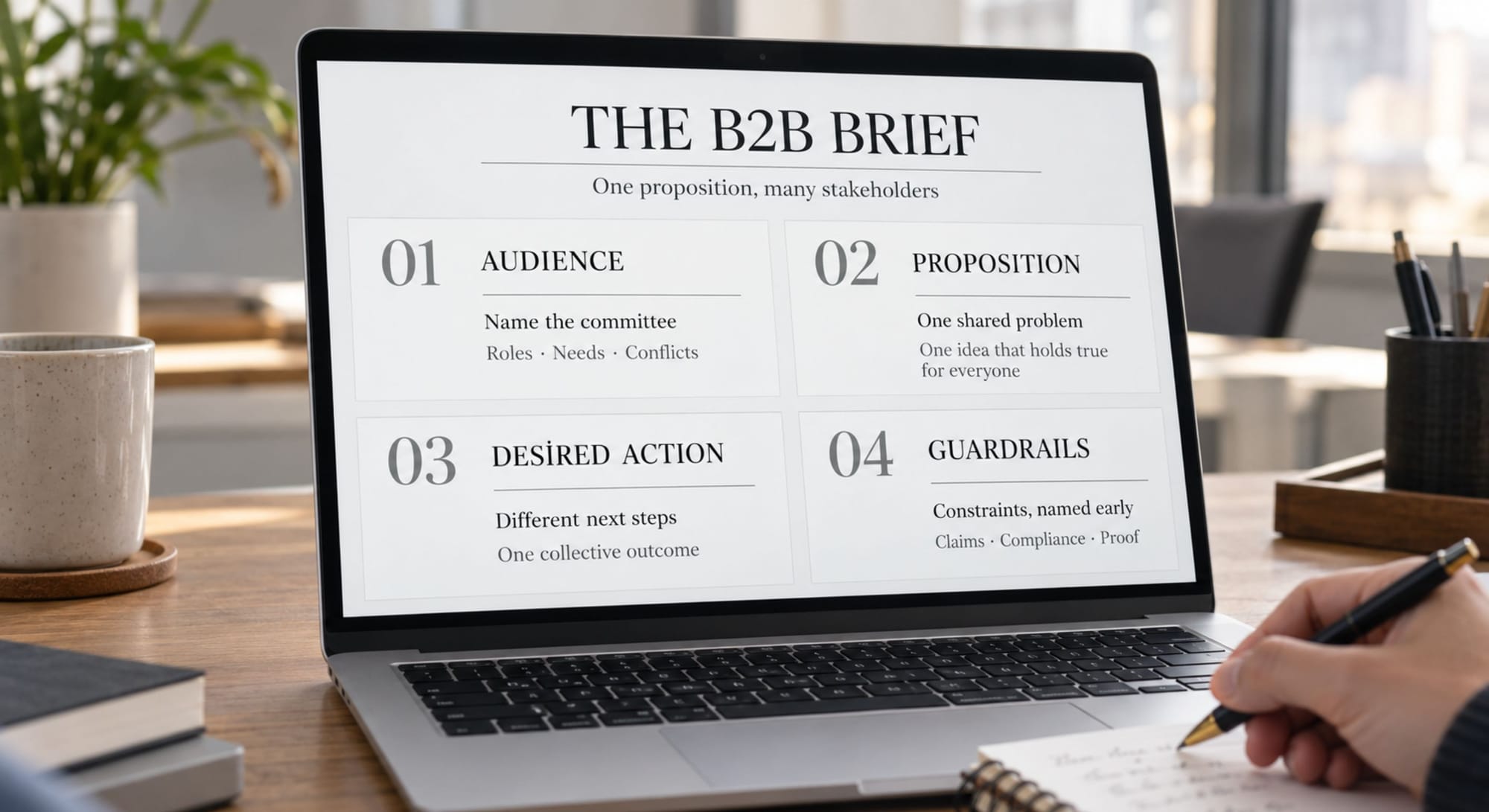 The B2B Brief, Section by Section