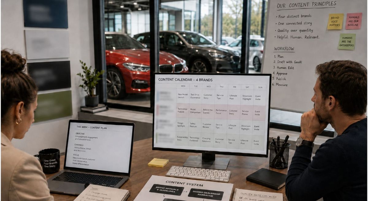 USE CASE: How to Use GenAI to Produce More Content Across Four Brands Without Losing Quality in a Car Dealership