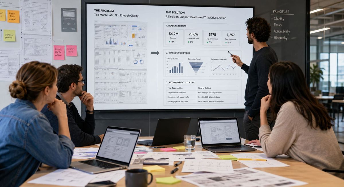 USE CASE: How to Build a Decision-Support Dashboard That Actually Produces Decisions in a Web Design Agency