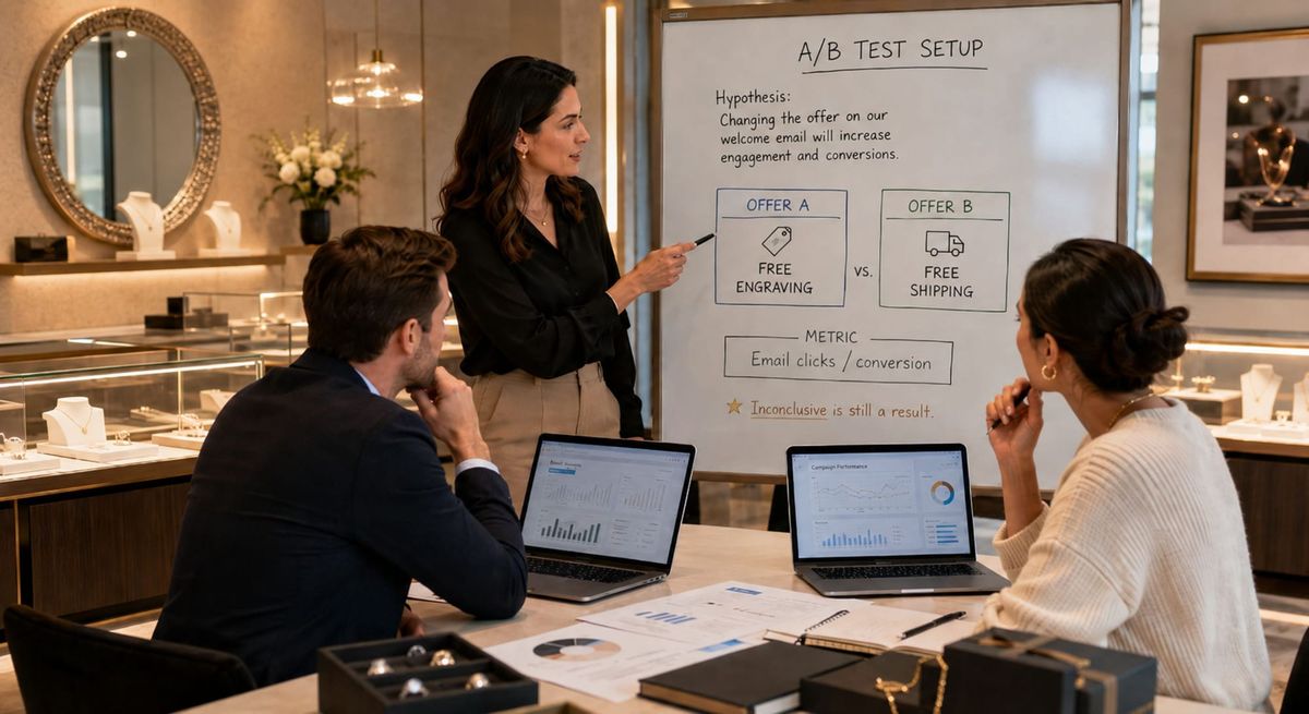 USE CASE: How to Run A/B Tests on a Small List Without a Data Science Team for a Premium Jewelry Brand