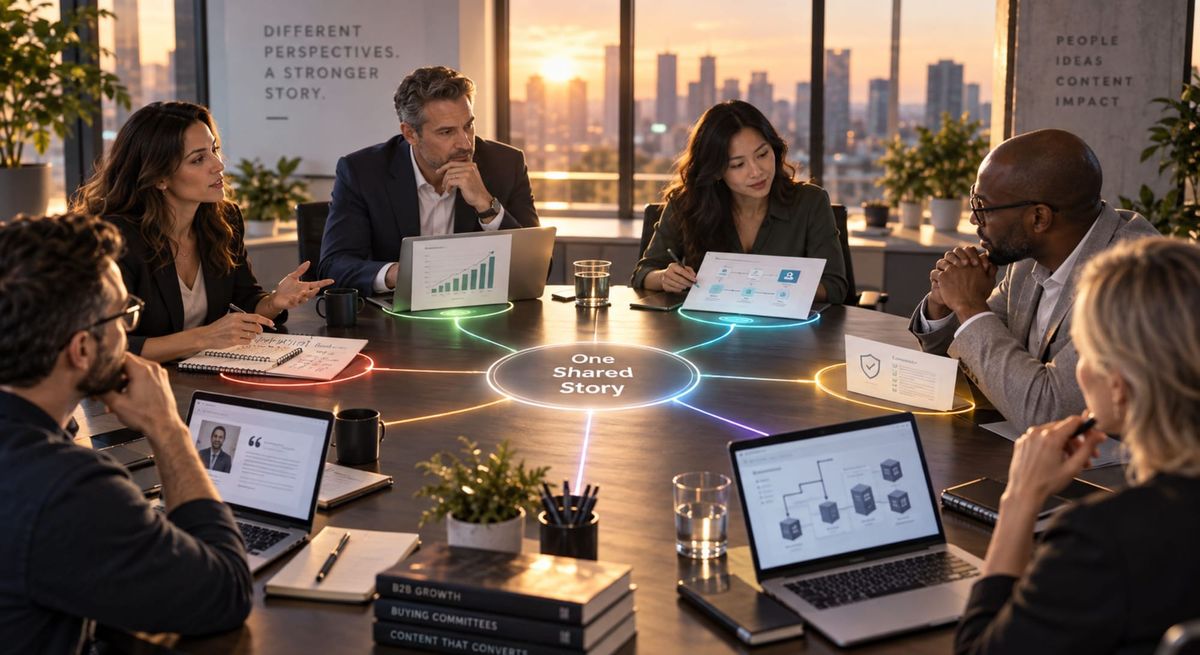The Buying Committee Persona: How to Build B2B Audience Profiles When There Are Six Heroes in the Room