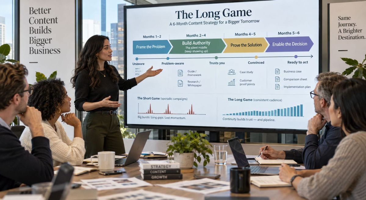 The Long Game in B2B: How to Build a Content Strategy for a Six-Month Sales Cycle