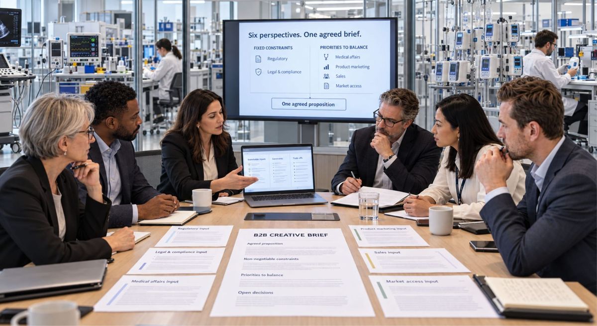 USE CASE: How to Use GenAI to Write a B2B Creative Brief Six Stakeholders Can Sign for a Medical Device Manufacturer