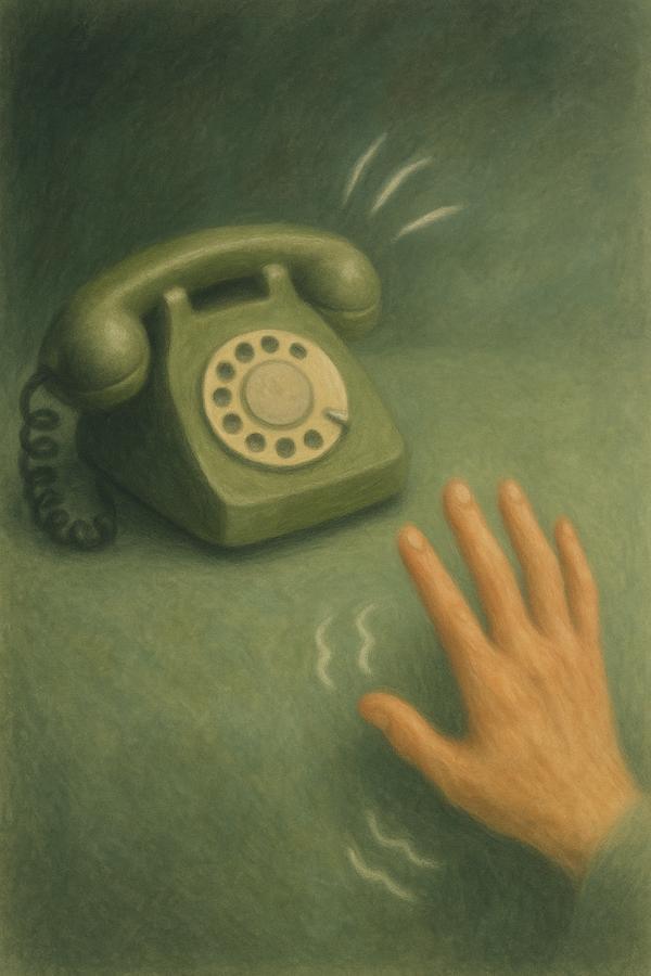 The call came from inside the house.