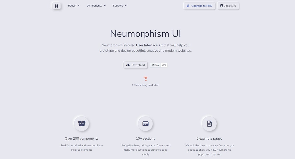 Neumorphism UI (Free Bootstrap Template) - Cover Image