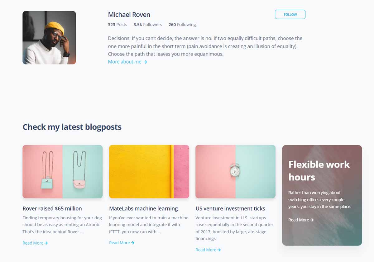 Soft UI Design System - Profile Page (Open-source Bootstrap 5)