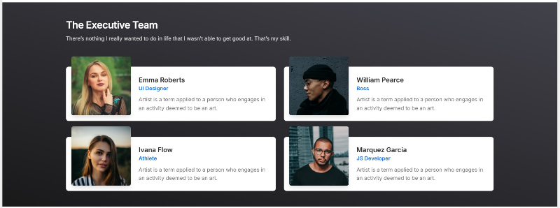 Material Kit 3 - Team Members Page, crafted by Creative-Tim