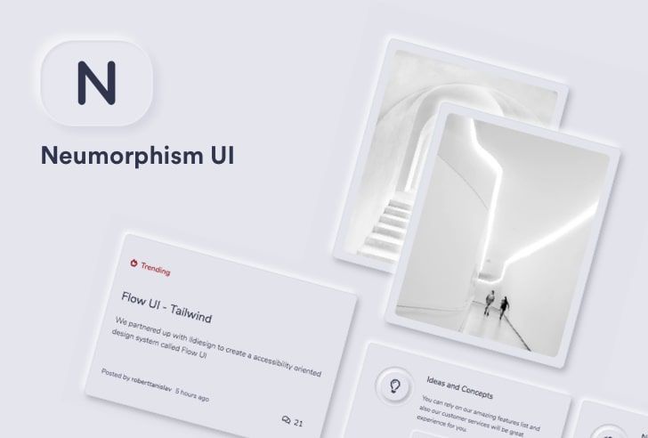 Neumorphism UI - Free Bootstrap template by Themesberg