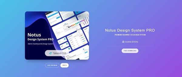 Notus Design System PRO - Tailwind CSS Design