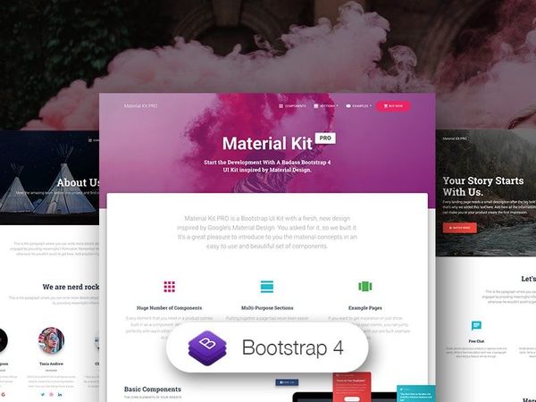 Material Kit PRO - Premium Bootstrap UI Kit by Creative-Tim