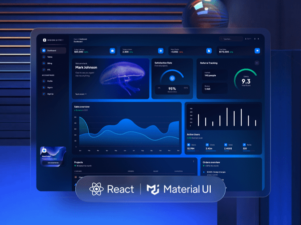 Free MUI Template - Vision UI by Creative-Tim 