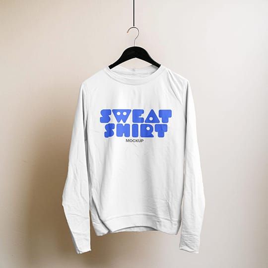 Minimal Hanging Sweatshirt Mockup
