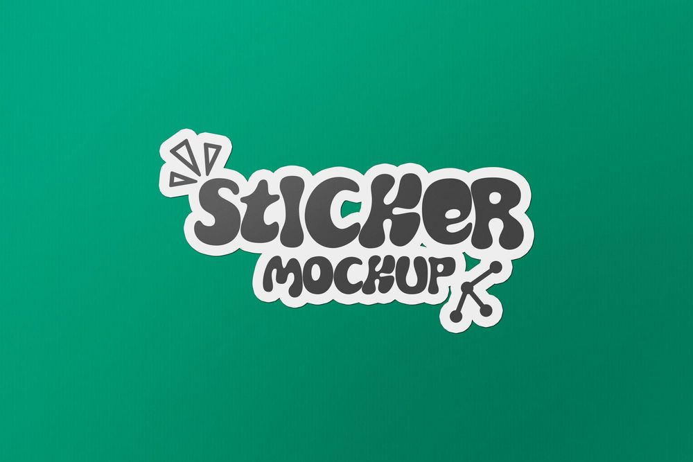 Minimal Sticker Mockup
