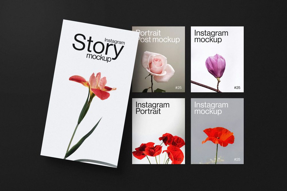 Social Media Portrait Mockup