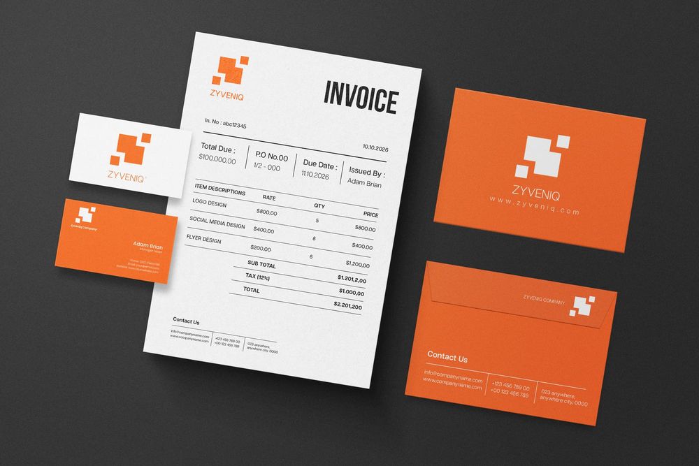 Minimal Branding Stationery Mockup