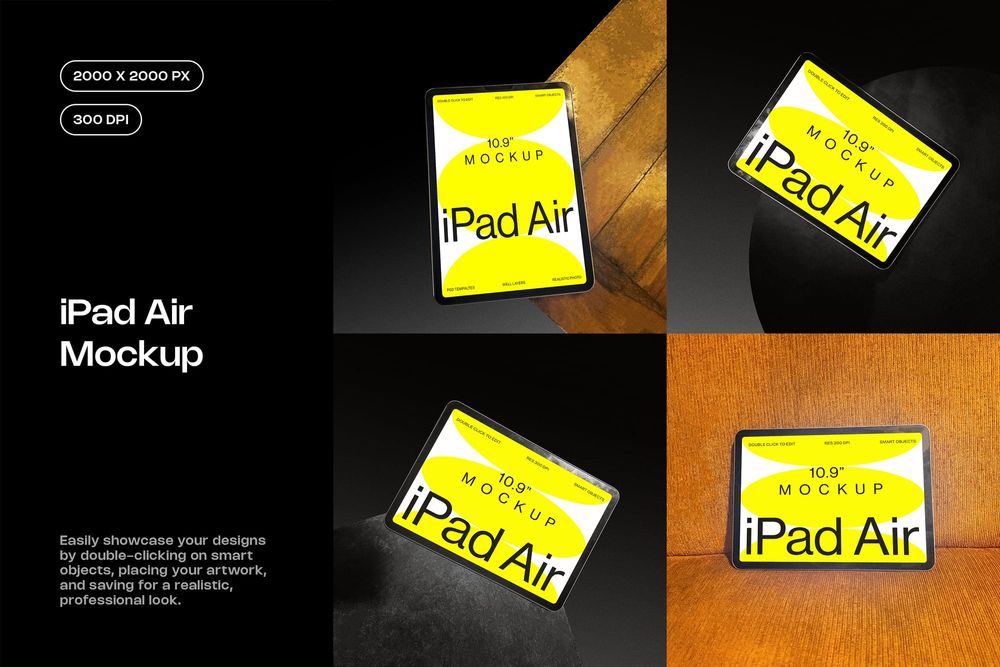 Simple iPad Air Mockup