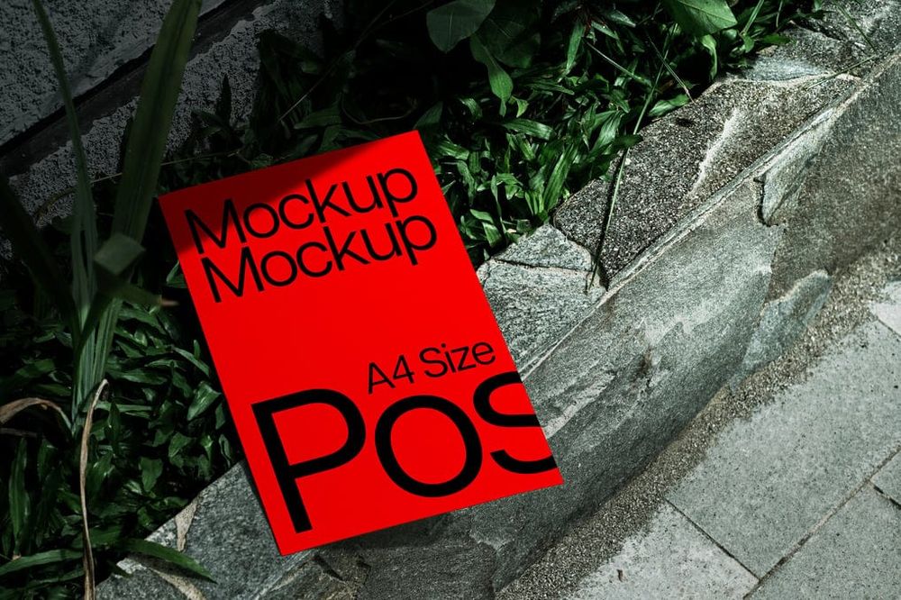 A4 Size Poster Mockup