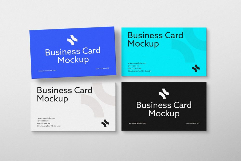 Business Card Mockup Modern Branding Set