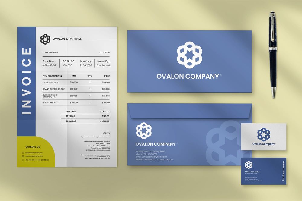 Exclusive Stationery Branding Mockup