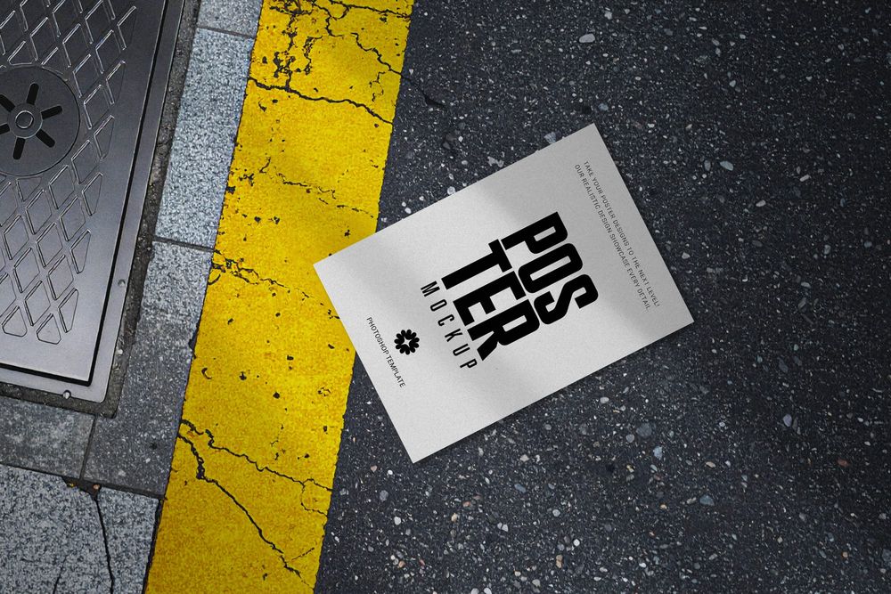 Street Drop Poster Mockup