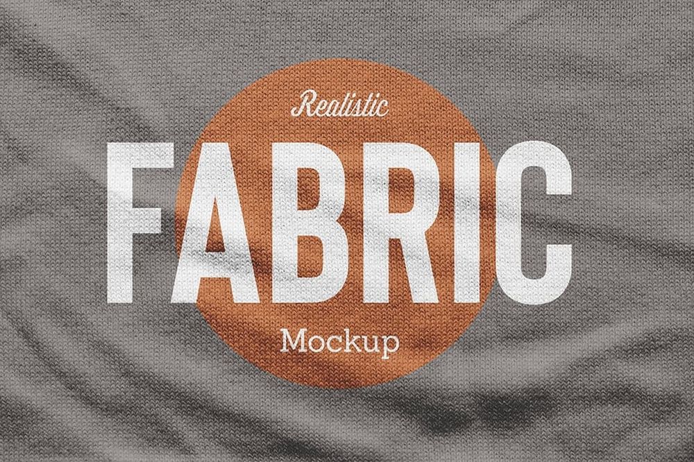 Dark Brown Fabric Mockup