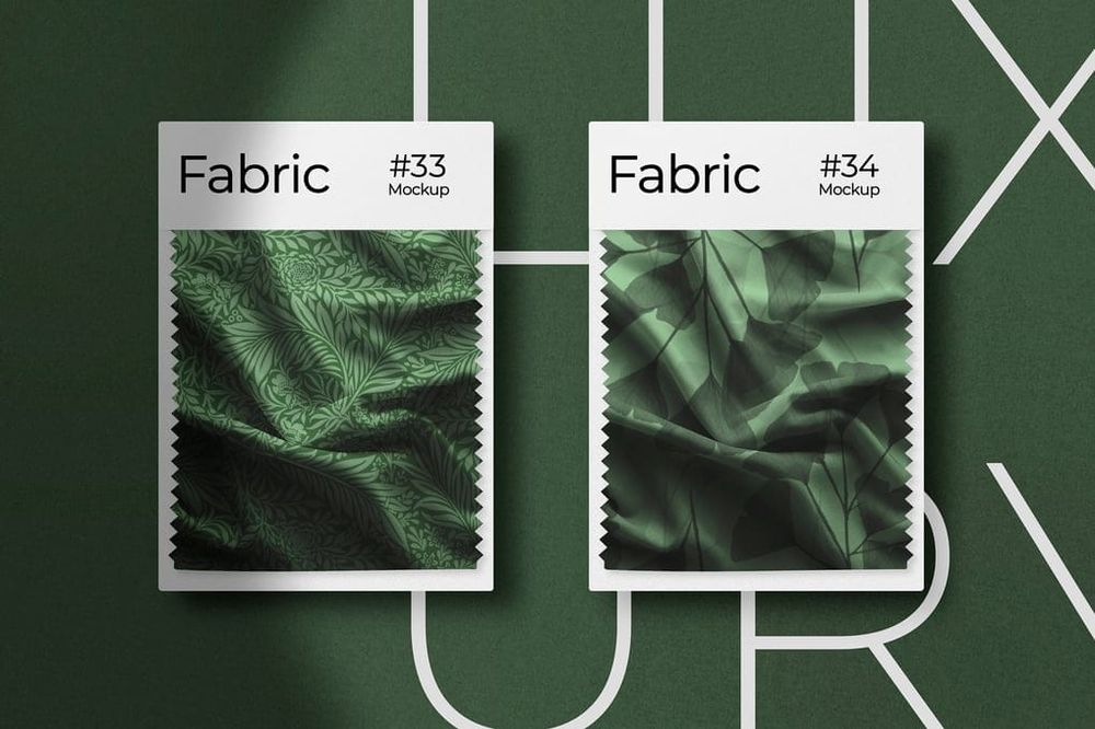 Fabric Swatches Mockups