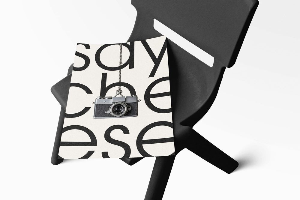 Poster Mockup Pack on Chair