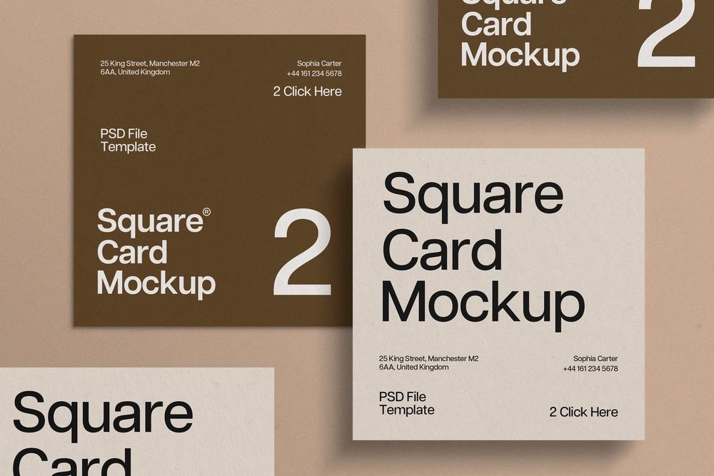 Classic Square Identity Mockup