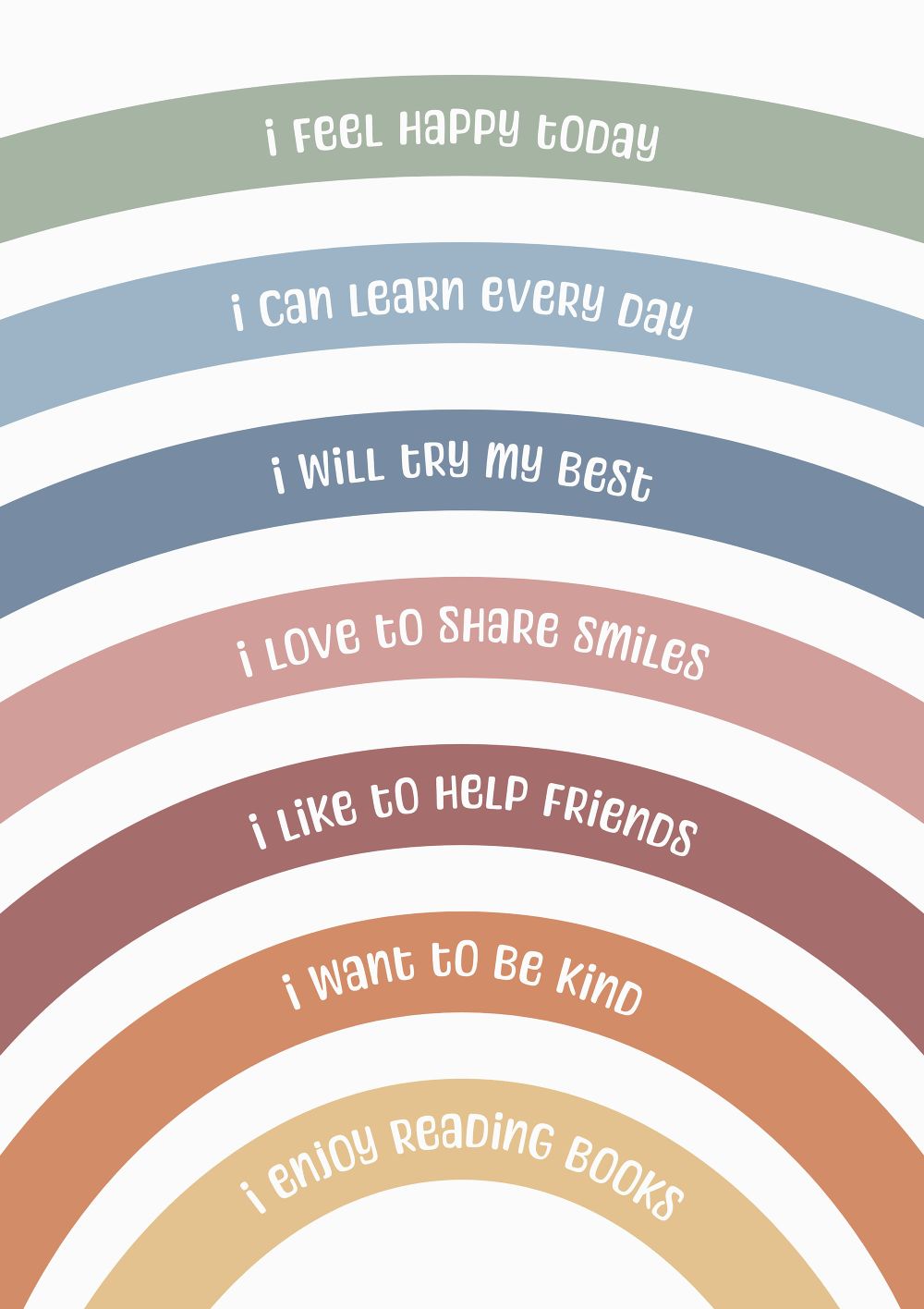 Daily Affirmation Wall Art Poster