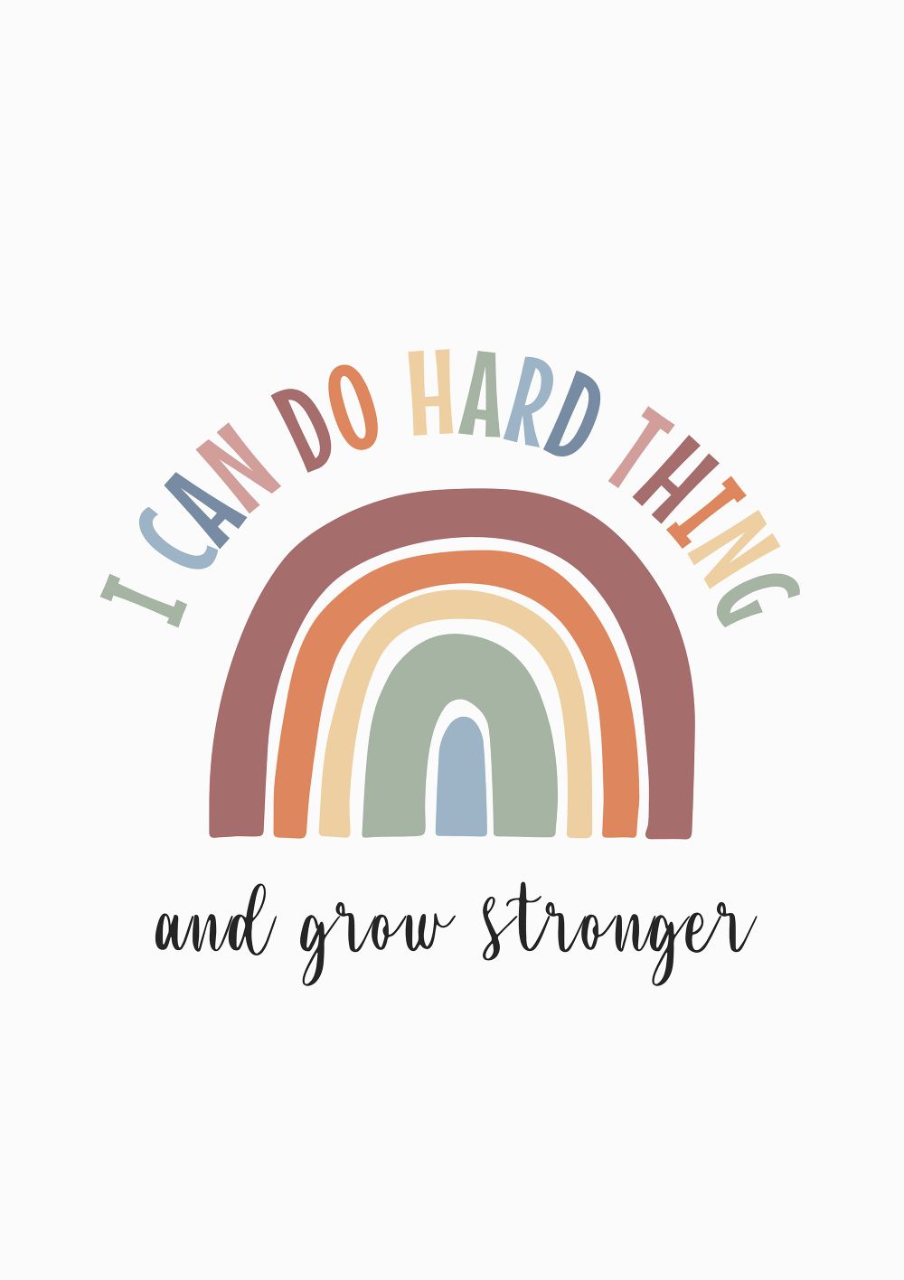 I Can Do Hard Thing Wall Art Poster