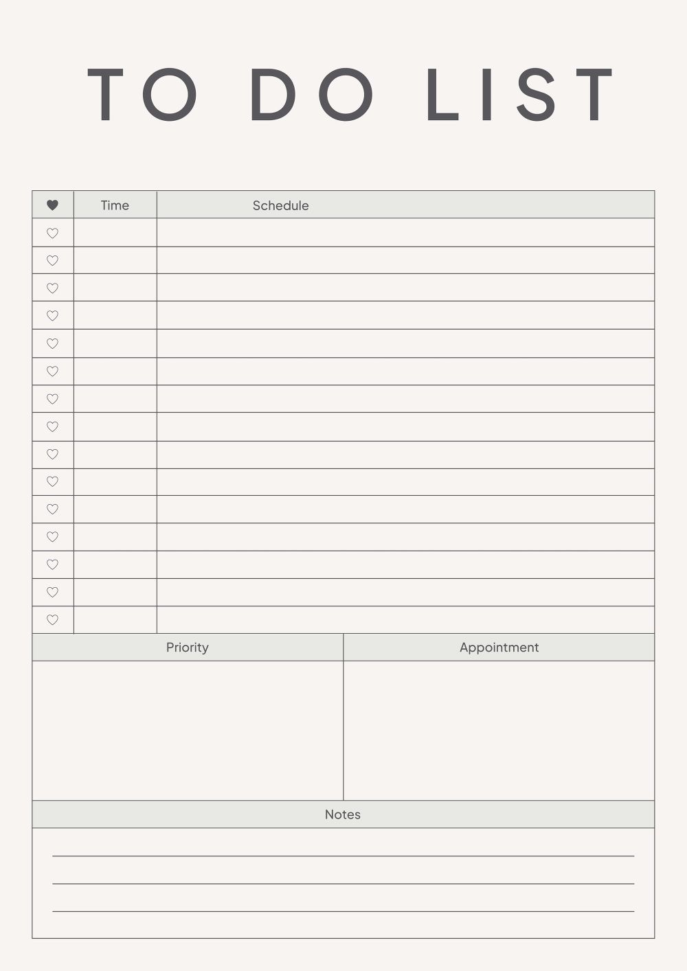 Sage Green To Do List